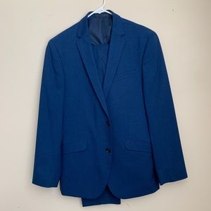 Men's Kenneth Cole Suit 40R Blue Royal Stretch